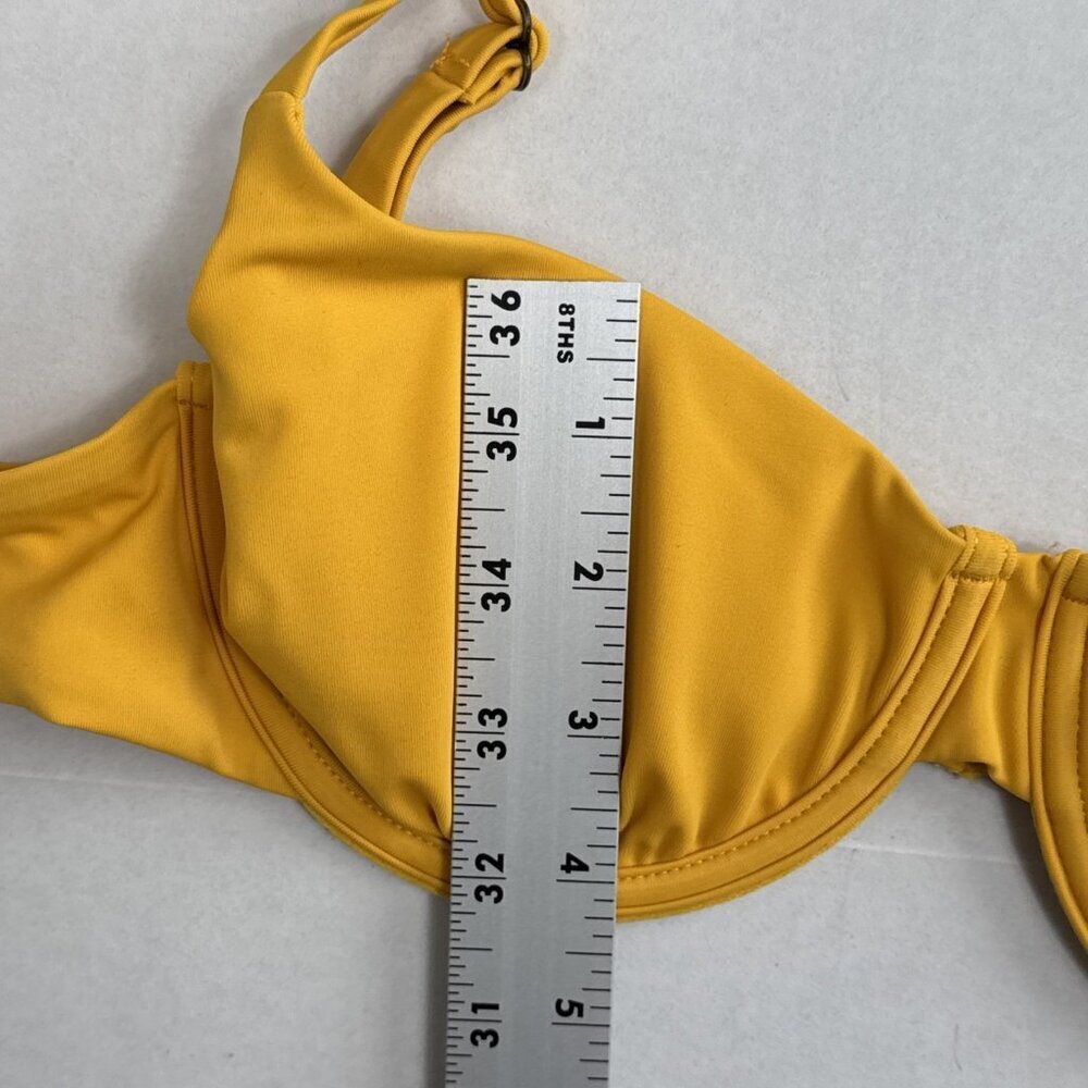 Mindy X Andie Women's S The Bermuda Underwire Swim Bikini Top Daffodil NWT‎ - Picture 14 of 16